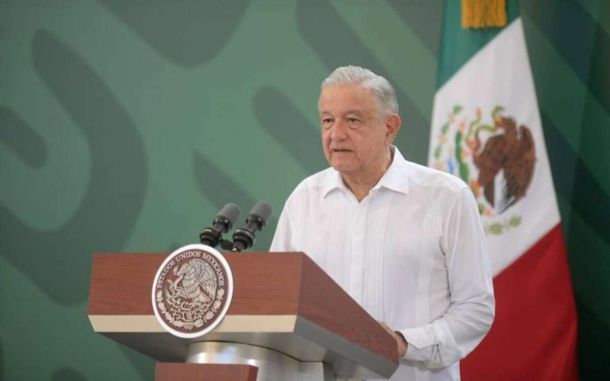 AMLO da discurso patriotero en Veracruz
