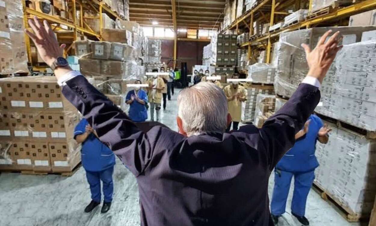 AMLO promete ahora un almacén de medicamentos para abastecer medicamentos