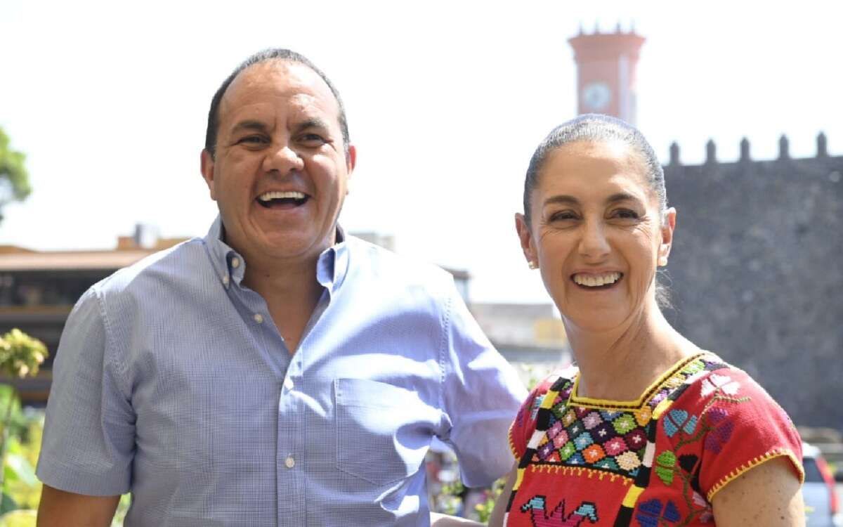 Cuauhtémoc Blanco y Claudia Sheinbaum