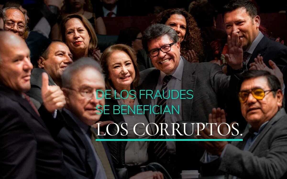 De los fraudes se benefician los corruptos