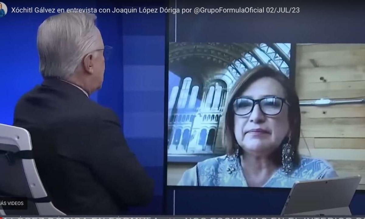 Entrevista Joaquín López-Dóriga a Xóchitl Gálvez 2 de julio 2023